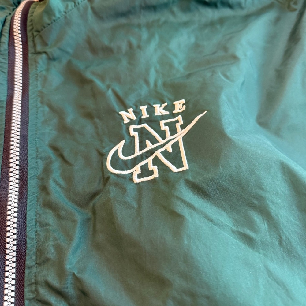 Vintage Nike Windbreaker Jacket XL Green Colorblock Sportswear Gorpcore Hiking - Picture 3 of 8